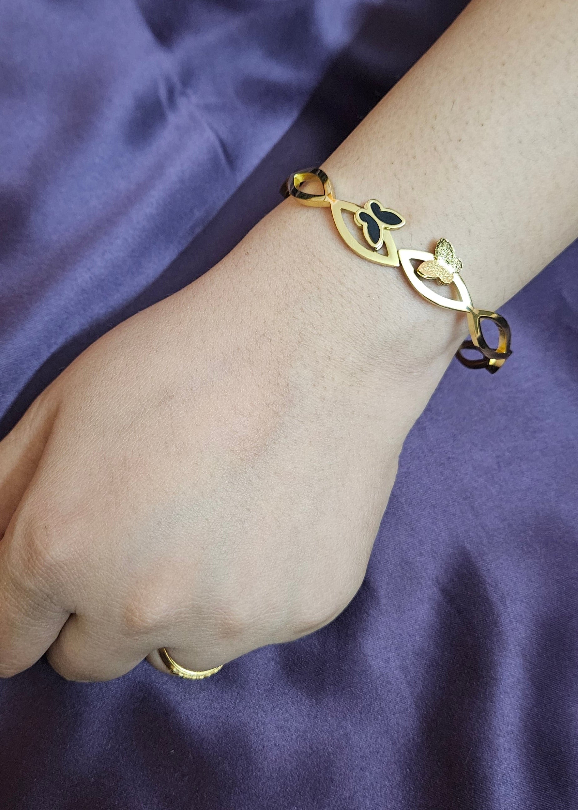 Shadow & Shine Butterfly Bracelet