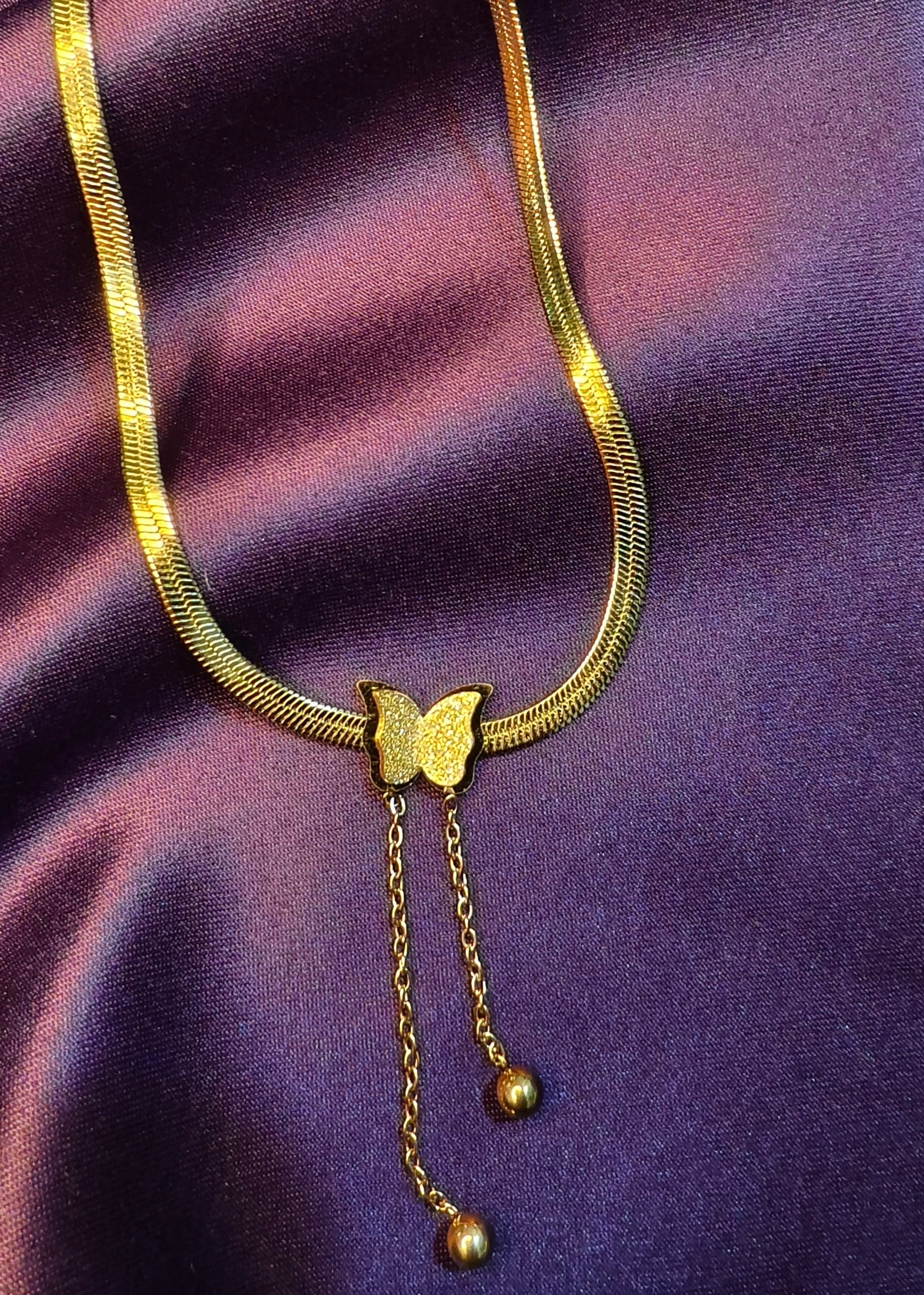 Butterfly Snake Chain Necklace