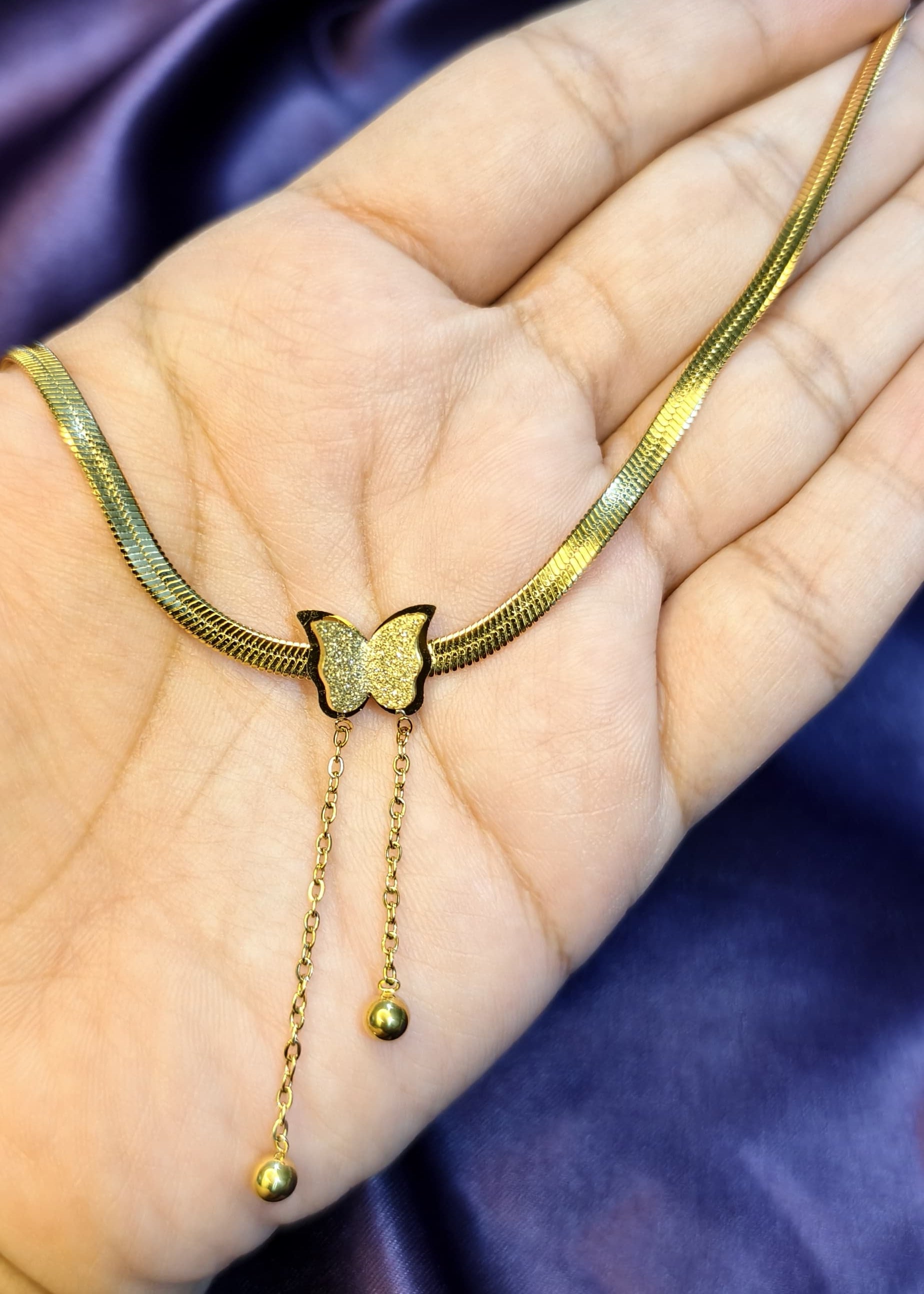 Butterfly Snake Chain Necklace