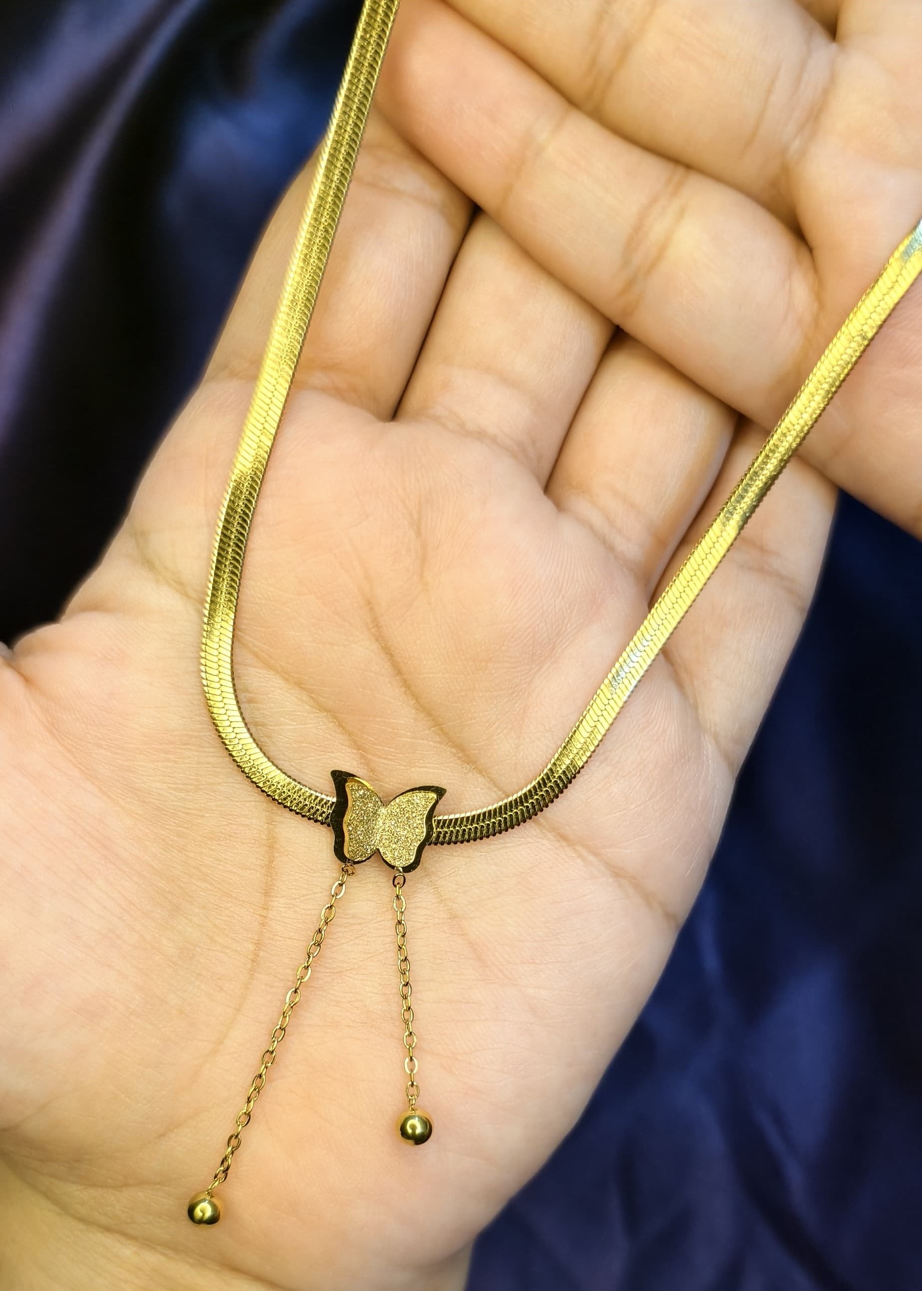 Butterfly Snake Chain Necklace