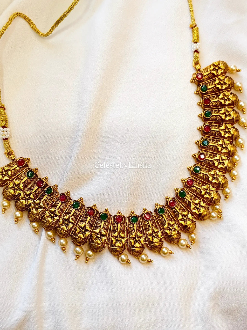 Swarna Pushpam Necklace Set- CBL0009
