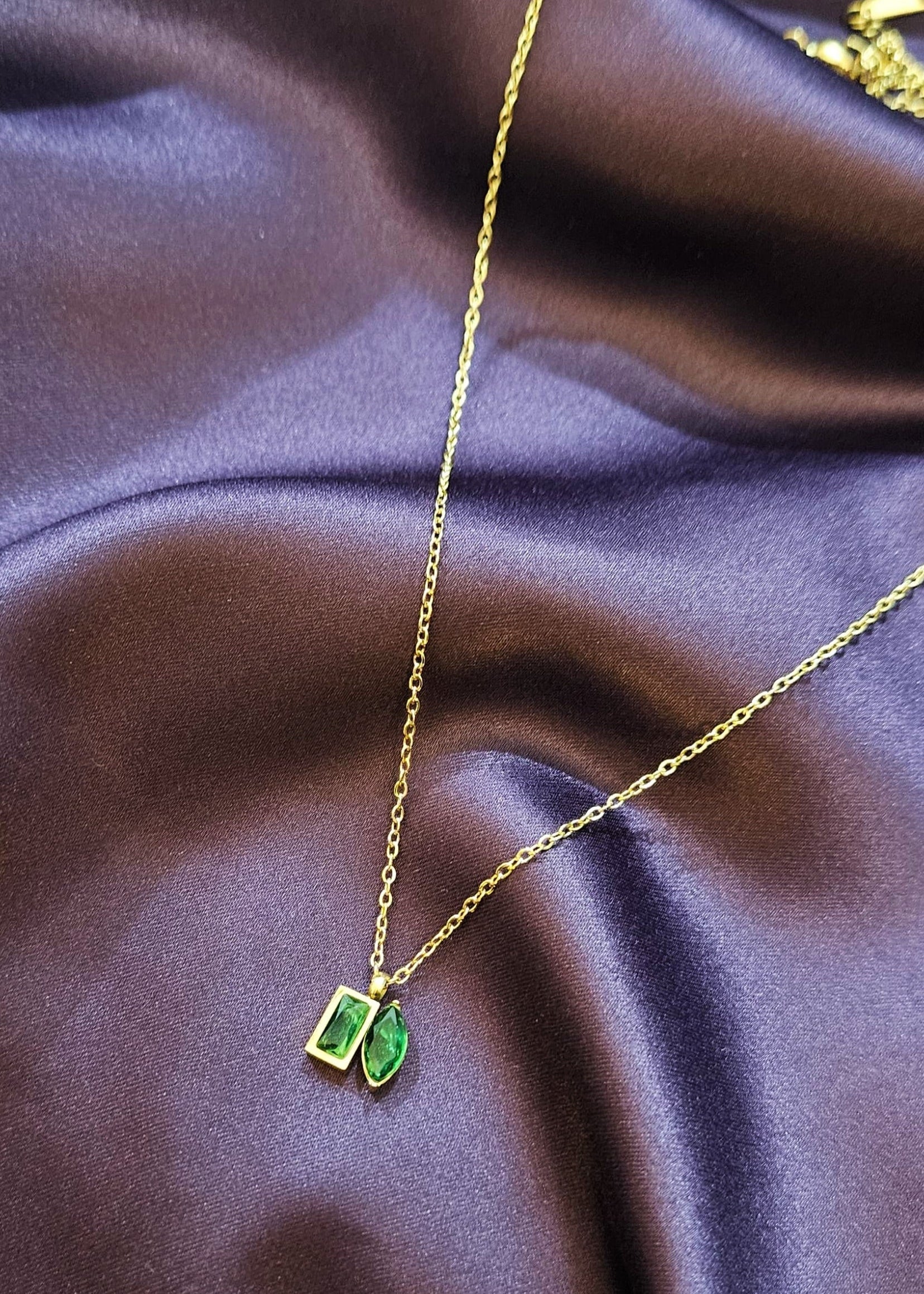 Pair of Emerald Necklace