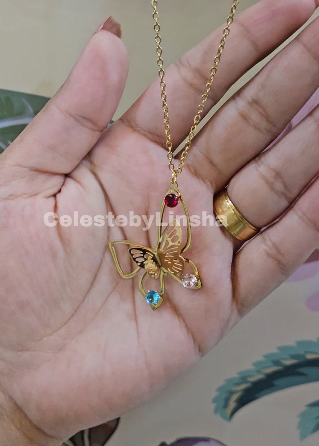 Butterfly Pendant Necklace